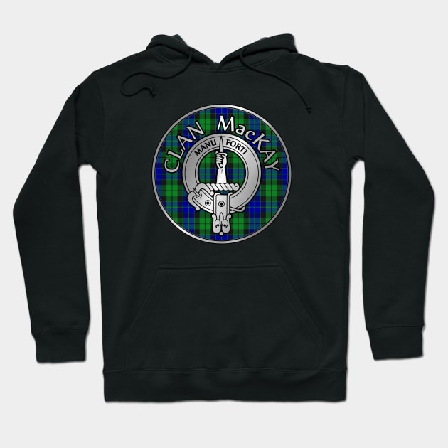 Clan MacKay Crest & Tartan Hoodie by Taylor'd Designs